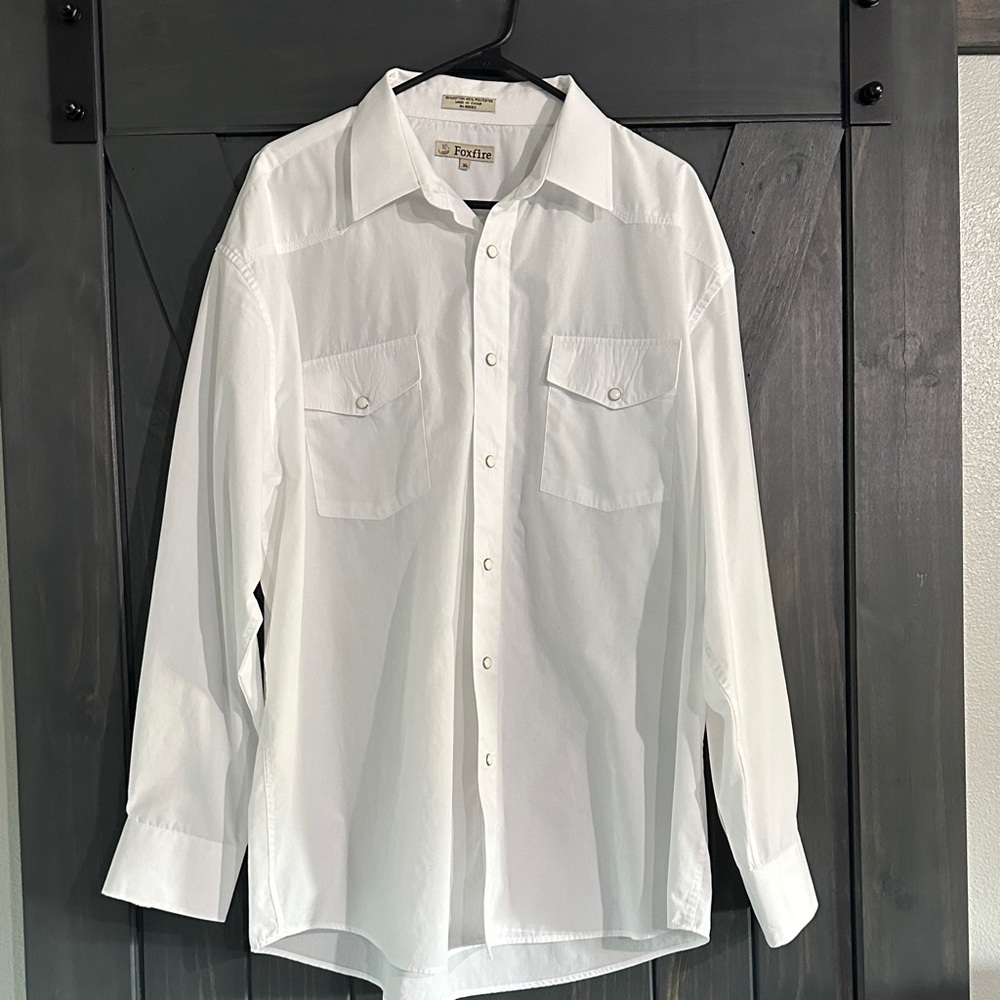 Classic White Button-Down Shirt for Men